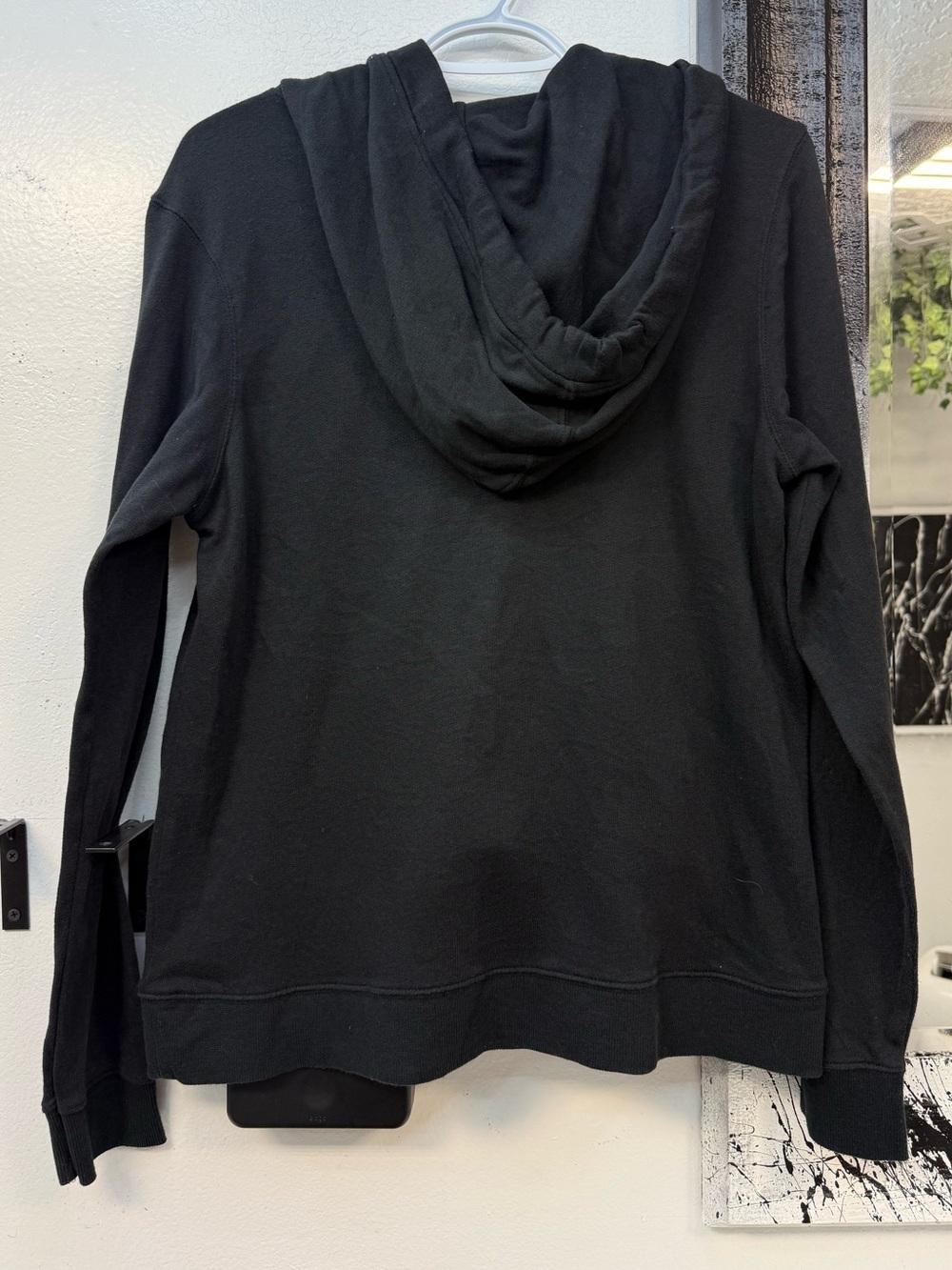 Calvin Klein Black Hoodie with White CK Logo image 3